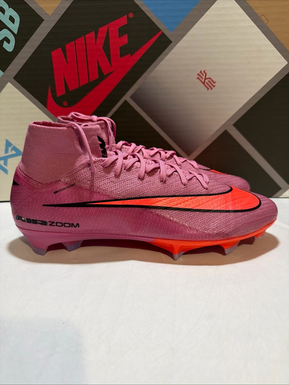 Nike Mercurial Superfly 10 Elite FG Magic Flamingo Black FQ1454 600 Mens Sz 12.5